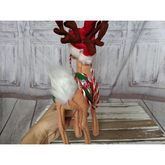 Annalee 2007 Candy Cane Peppermint Reindeer Doll A - Picture 4 of 8